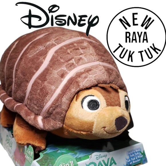 NEW Disney Raya & The Last Dragon Tuk Tuk Plush Stuffed Animal Rolls into a Ball